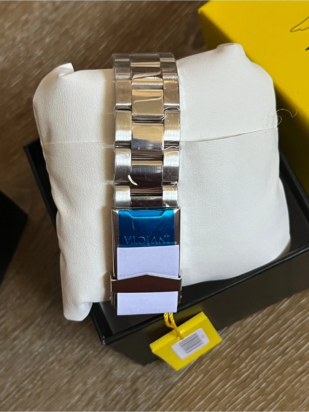 Invicta Men's Silver Watch with Blue Dial